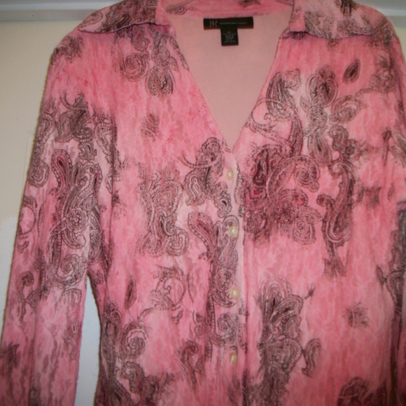 COQUETTE KAWAII BARBIECORE PRETTY IN PINK & PAISLEY STRETCHY LACE I.N.C … - Picture 2 of 4